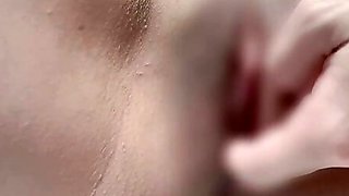 Masturbation that feels too much while making embarrassing sounds