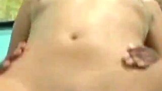Asian Lana Croft in double penetration with black cocks in interracial sex