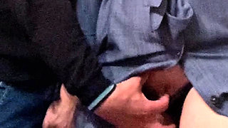 Stranger Fingered Horny Milf Hard Before Work in The Subway
