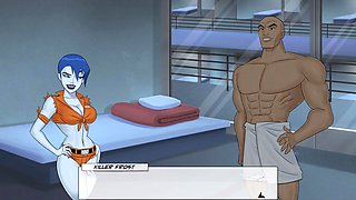 Cartoon fantasy fun with Misskitty2k in an unwrapped jail adventure