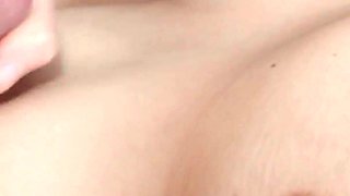 Making Him Cover My Tits in Hot Cum