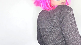 Witness my pleasure: big tits, intense solo play, & my kitten mask