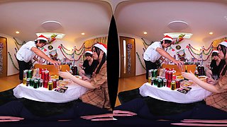 Japanese group sex with pussy licking and fucking