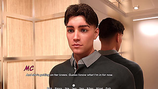 Law College 2 - Lily Pleasures the Mc in a Risky Elevator Encounter