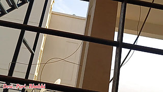 Desi bhabhi got fucked on Tarrace by landlord very hard
