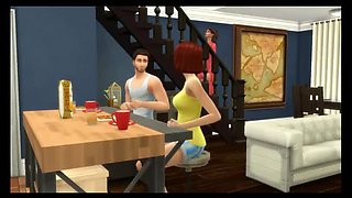 Sims 4 Cheating Story: Hot Teen Seduces Married Man - Creampie & Big Tits