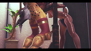 Furry Hentai - Futanari Fawn Girl Having Sex with Tiger Futanari - Japanese Asian Manga Anime Film Game Porn