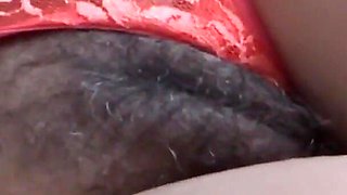 On the Beach I Filmed My Stepmother's Delicious Hairy Pussy and She Happily Showed It off