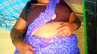Desi Sary Aunty Big Boobs Pressing in Man