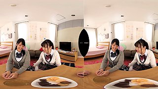 Asian schoolgirl enjoy group sex