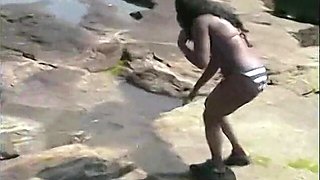 A hot couple enjoys a romantic beach date and satisfies their carnal desires.