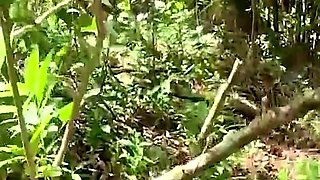 Two Senior Citizens Seeing if They Can Still Fuck Against a Tree