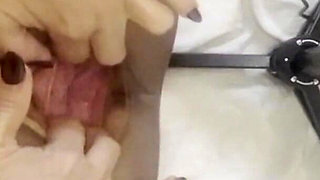 Ripping Nylons and Big Pussy Spreading