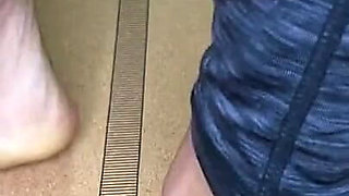 Ebony Girl Does Yoga Feet & Toe Stretches