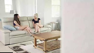 Stepsisters BFF Says, I dare you to get   brother to show us his dick: Big Tits, Blowjob  Amateur Porn