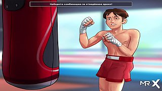 Summertime saga - Big Cucumber Fucks Mature in the Kitchen E1 # 84