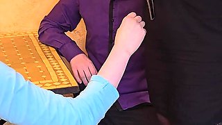 Step Son and His Boyfriend Fuck Me Hard in the Kitchen