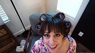 Hot Brunette Girlfriend POV Blowjob