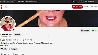 Dominatrix Mistress April - Ebony Shammys first BDSM lesbian BDSM experience