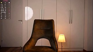 Amateur young teen solo masturbation on her livingroom