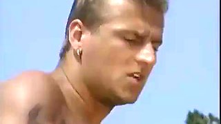 Vintage Blonde: Blowjob, Classic  Doggy Porn