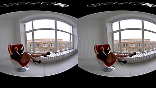 Long Legs And Lace - Amazing Babe Solo Striptease High Class Vr
