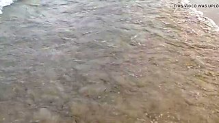 Putarankahotmilf Teasing Piss Secret on Beach - Big Ass Flashing Pussy Close Up