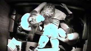 Two strippers 2-handed handjob