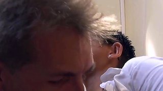 Amateur girl in glasses gets pounded