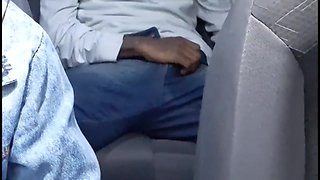 Passenger Masturbating Behind The App Driver!