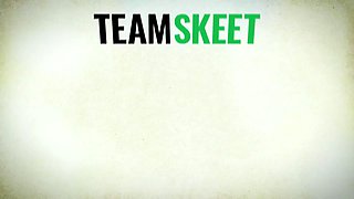 Tastey hottie with enormous chubby tits Octavia Red gets nasty after filthy interview - teamskeet allstars