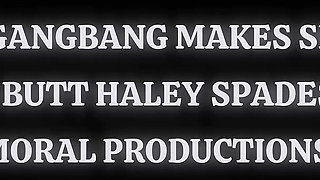 Homemade Gangbang Makes Small Slut W Bubble Butt Haley Spades Smile - Immoral Productions 4K