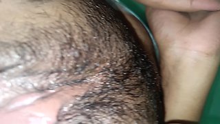 House Owner Enjoying and Hard Licking Hairy Pussy with House Maid