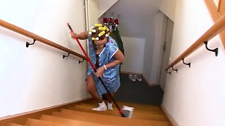 Smoking wife spontaneously fucked at home