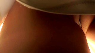 Amateur upskirt riding