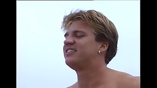Hot Pissing Threesome On Yacht And Cum In Mouth