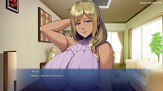 Gyaru bimbo in a sexy outfit gets down and dirty
