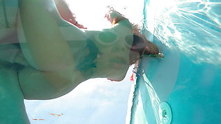 Underwater Deppthroat, Ass Licking, Fucking, Cum Eating