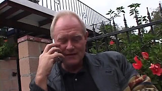 Old and young swingers anal party