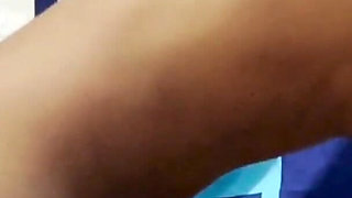 Flat Teen Riding with Panties on
