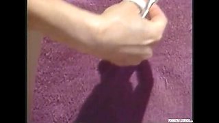 Peter North Gets Deep Throat Blowjob from Classic Pornstar Aja