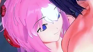 Mega Man X Dive's Nana Gets a Bukkake to Celebrate Her Playable Debut