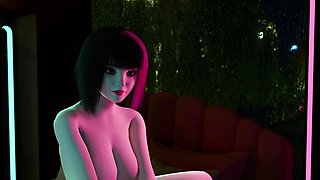 Nexus 3 Cyberpunk sex with busty brunette Extreme deepthroat
