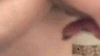 Fucked in the Throat on the Table While She Masturbates the Clitoris and Then Doggystyle Fucked in the Pussy and Cum Inside