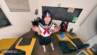 Hot Student 18+ Gets Fucked Upskirt And Has Real Orgasm In Cosplay Parody Hd - Ryuko Matoi, Vr Porn And Macy Meadows