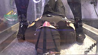 Mistress Pees Into Slave's Mouth in Different Outfits and Poses