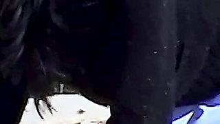 Wet Cunt Fucked by Vibrator on the Beach