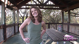 Smoking Hot Corey Flashes It All in a Park