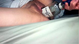 Huge Bottle Inside 18 Year Old Wife