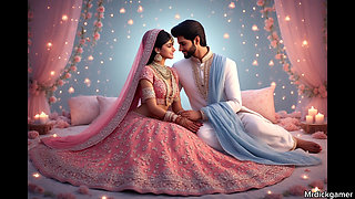 Indian lady and her husband sharing her to his office Boss